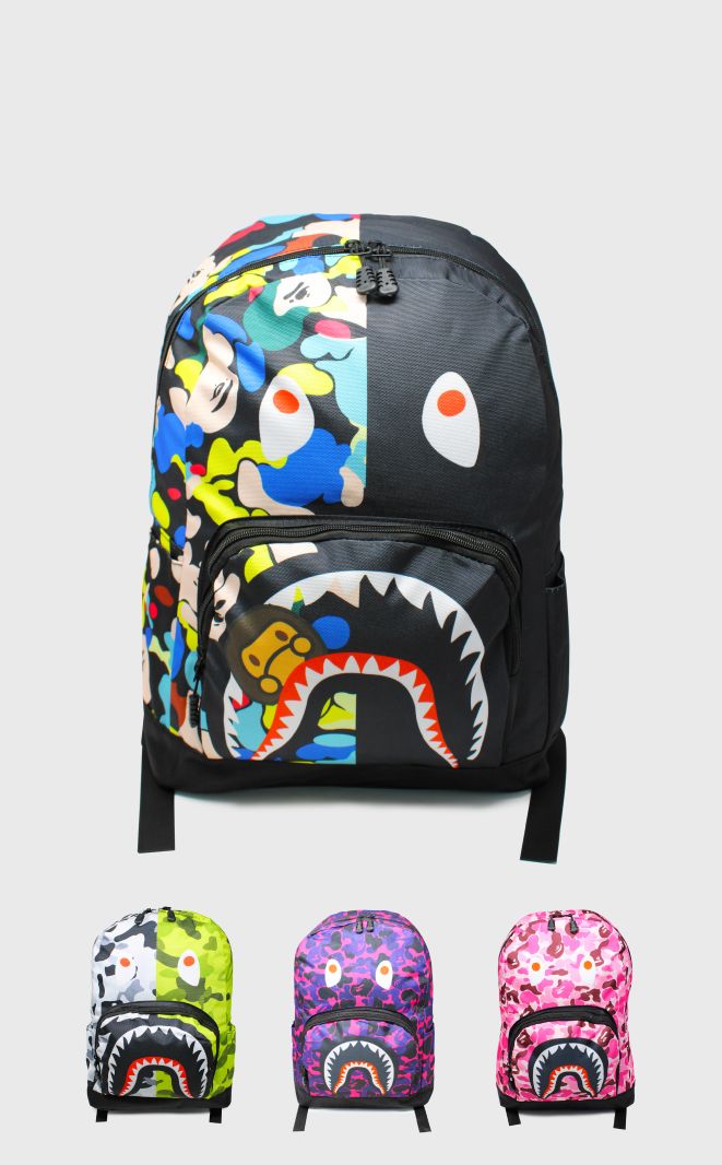 Backpack with monster face on sale