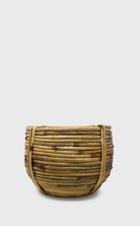 BAMBOO BASKET PLANTER (SMALL)