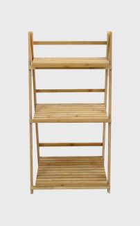 3 TIER FOLDABLE BAMBOO STAND