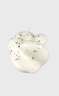 WHITE FLEEK KNOT WAX CANDLE