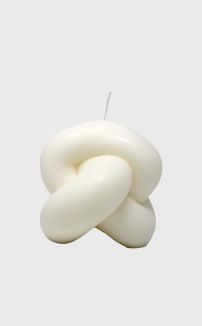 WHITE KNOT CANDLE