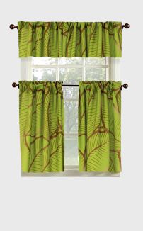 LUCIOUS LEAVES KITCHEN CURTAIN