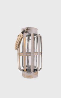 LANTERN WITH ROPE HANDLE (SMALL)