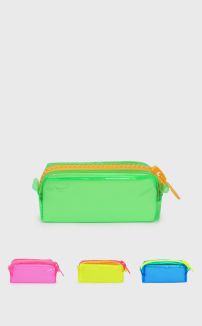 NEON PENCIL CASE WITH BIG ZIP