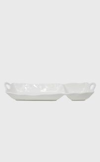 PORCELAIN CHIP N DIP DISH