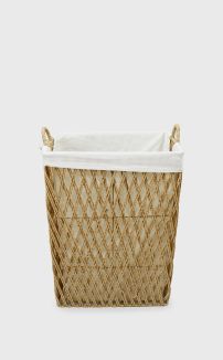 RECTANGLE NATURAL LAUNDRY BASKET (MEDIUM)