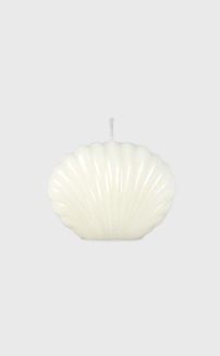 WHITE SHELL WAX CANDLE