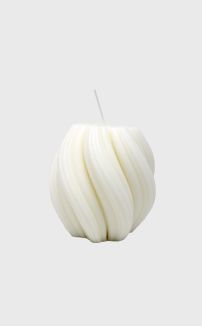 WHITE TWIRL CANDLE