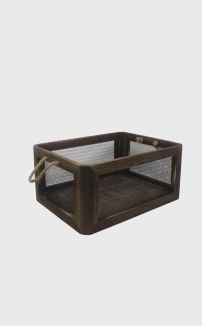  RUSTIC WOODEN CRATE (LARGE)